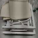 sthmec Narrow Side Table with Charging Station, Small End Table for Small Spaces, Skinny Nightstands with Storage Basket, 3 Tier Sofa Couch Bedside Tables for Living Room,Bedroom, White