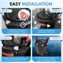 12 Pack Replacement Parts Compatible with Fluval Canister Filters, Lid Fastener Compatible with Fluval FX6 FX5 FX2 FX4, Secure Fit and Long Lasting