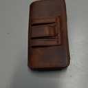 Premium Leather Phone Holster for iPhone 13 Mini,12 Mini,SE 2022,8,7,6,5,Holster Pouch Case with Clip for Galaxy S6/5,Brown