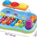 Pop 'N Play Pound a Ball Toy for Toddlers 1-3 - Xylophone Baby Musical Toy Station - 6 Piano Keys, Colorful Balls, Exciting Hammer - Fun to Learn & Develop Fine Motor Skills