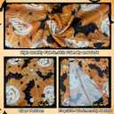 Christmas Shirts Men,Thanksgiving Button Up Shirt for Men,Casual Halloween Hawaiian Short Sleeve Shirt (Orange, XXL)