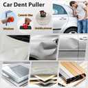Dent Remover Tool for Car, Car Body Repair Dent Removal Tools, Orange Suction Cup Dent Puller, Hail Damage Repair Kit Dent Puller Tool