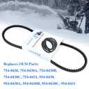 954-0430C Auger Belt 3/8" x 35" for MTD Craftsman Cub Cadet Troy-Bilt Ryobi Yard Man Snowblower 754-0430, 754-0430A, 754-0430B, 754-0430C, 754-0431, 954-0430, 954-0430A, 954-0430B, 954-0431