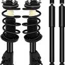 AUTOMUTO Strut Assembly Front and Rear Struts Shock Absorber Fit for 2006 2007 2008 2009 2010 2011 for Honda Civic, Replace 172284 172285 5609, set of 4