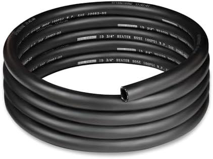 EVIL ENERGY 3/4" Heater Hose Coolant Radiator Straight 100PSI SAE 20R3 10FT Black