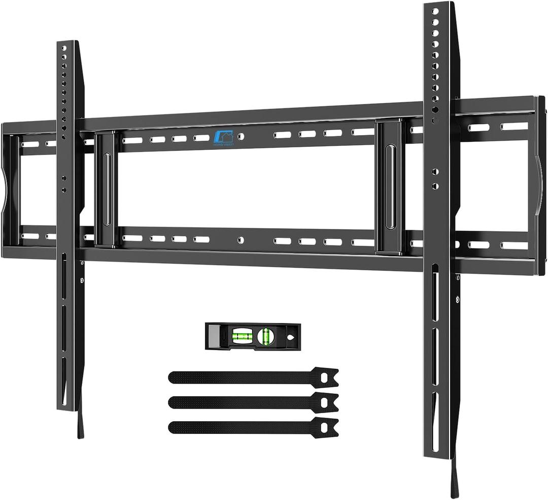 HOME VISION Heavy Duty TV Wall Mount for Large TVs 65-150 Inch, 3-Stud Secure on 16"-24" Centers, Fits 12" to 48" Wood Studs, Fixed Low-Profile Flush Slim TV Bracket, Max VESA 1200x600, Holds 364 LBS