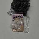 Vibe Old Lady wig Costume Set, Gray Hair Granny Wig with pearl necklace, glasses, glass chain Accessories, 5 pieces total (Gray Curly)