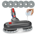 Mop Head Attachments for Dyson V7 V8 V10 V11 V15 Series Vacuum Cleaner, Electric Wet & Dry Mop Head Replacement for Hard Floor + 6 Pack Mop Pads + 1 Measuring Cup