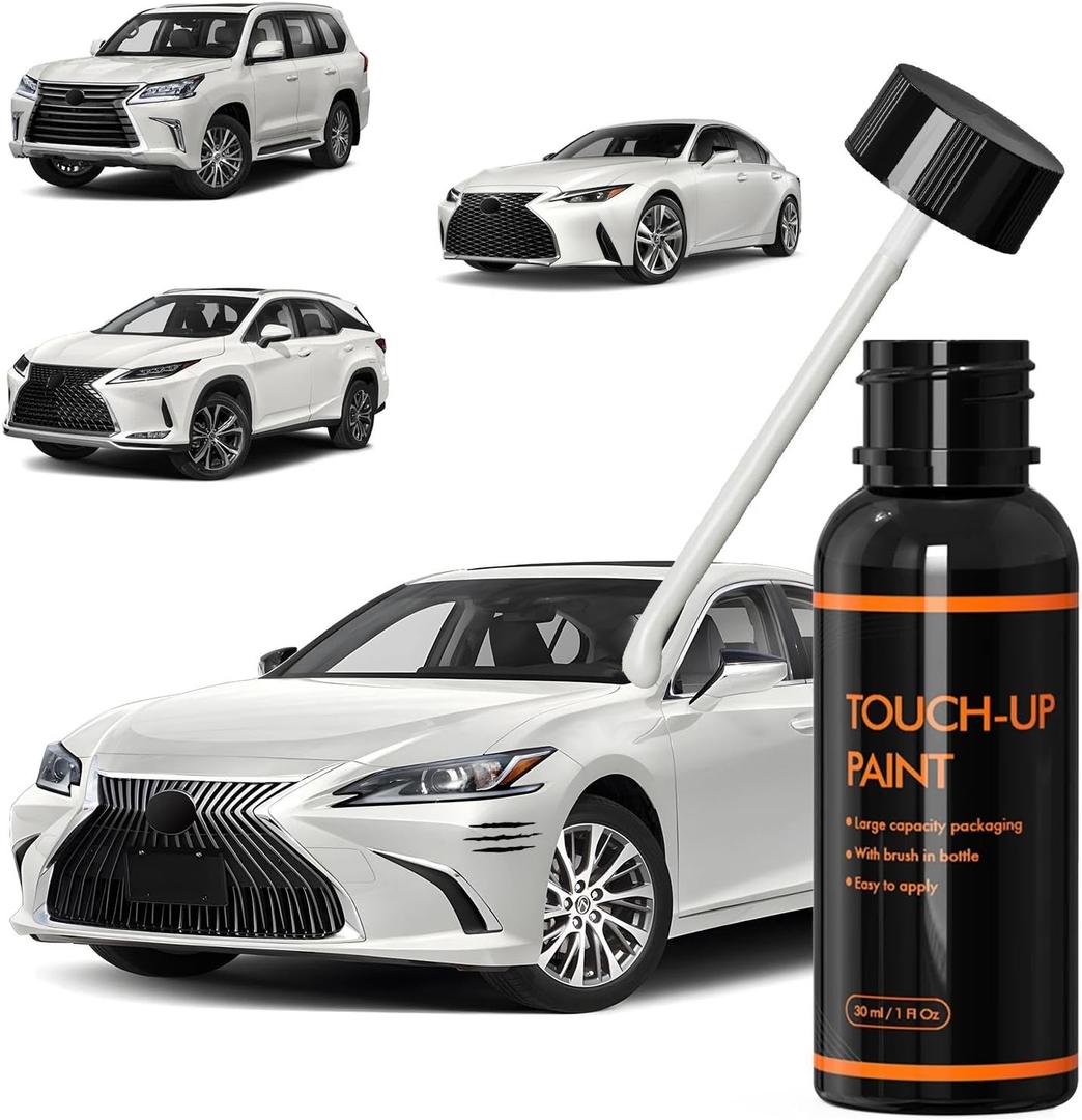 062 White Pearl Touch Up Paint for Lexus, DIY Car Paint Scratch Repair Kit, Automotive Paints, Quick & Easy Fix Scratch Repair for RX/ES/GS/LS/IS/LX