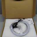 Ring Light with Stand for Desk,Adjustable Overhead Phone Mount with 10" Ring Light Tripod for iPhone,Phone Tripod with Light and Remote Phones Holder for Video Recording,Live Stream,Cooking Video