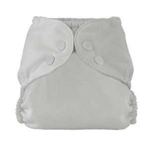 Esembly Cloth Diaper Outer, Waterproof Swim Cloth Diaper Cover, Leak-Proof and Breathable Layer Over Prefolds, Flats or Fitteds, Reusable with Snap Closure - Size 2 (18-35lbs), Dove
