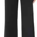 iChosy Womens High Waist Wide Straight Leg Trousers Casual Slacks Dress Pants with Pockets (8, Black)