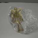 12-Inch Gold Glitter Metal Angel Treetop