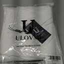 Ulovmi Women 2 Piece Outfit Off Shoulder Wide Leg Pants Set White XXL (White)