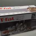 T-fal Cook & Strain Stainless Steel Cookware Set, 14 Piece Set, Dishwasher Safe, Multi, Silver