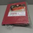 ZOBER Underbed Christmas Ornament Storage Box - Stores 120 3" Ornaments, With Dividers - Tear Proof 600D Oxford Fabric, Ornament Organizer Storage Box, Durable Christmas Containers Holder - Red