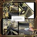 Avezano Roaring 20s Party Decorations Roaring 20s Door Cover Banner 1920s Party Decorations Retro Jazz Party Banner Speakeasy Decor