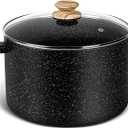 MICHELANGELO Stock Pot with Lid, 10 Quart Large Pot for Cooking, Nonstick Cooking Pot with Healthy Coating, Non Stick Soup Pots Induction Compatible