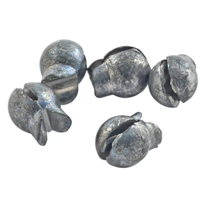 South Bend Removable Split Shot Sinker Fishing Weights Terminal Tackle, Size B, 80-pack