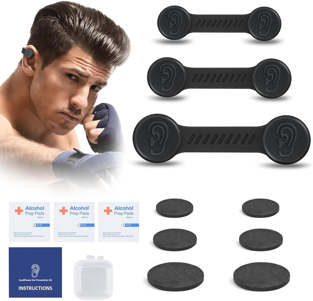Cauliflower Ear Magnet - Effective Magnets Compression Kit - Prevention & Treatment of Hematomas & Keloid in BJJ, Wrestling, MMA, Grappling, Boxing, Muay Thai, Rugby