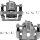 SCITOO Rear Left+Right Brake Calipers With Bracket 19B3100 19B3101 Compatible For Hyundai For Tucson 2005-2009,For Kia For Sportage 2005-2010
