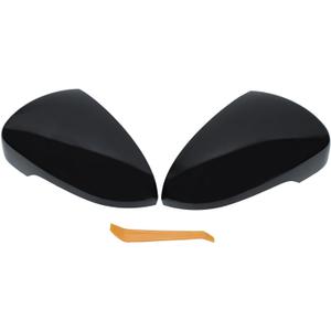 ApplianPar Driver and Passenger Side Mirror Cover Black for Hyundai Tucson 2016-2021