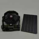 10800mAh Solar Powered Fan, 7W Solar Camping Fans & Led Lantern, Rechargeable Outdoor Fan with Solar Panel, Battery Operated Powered Tent Fans for Camping Essentials Accessories (10800mAh-Army Green)