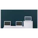 Storkcraft & Graco Toddler Safety Guardrail Kit with Dowels (White) GREENGUARD Gold Certified, Converts Compatible Storkcraft & Graco Crib to Toddler Bed, Kit Includes 2 Toddler Guardrails