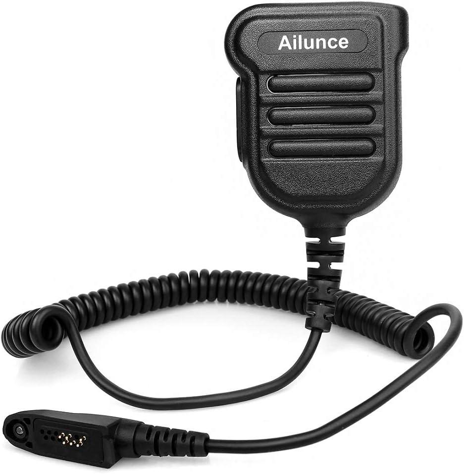 Retevis RT48 Ailunce HA1G Shoulder Speaker Mic,IP67 Waterproof Original Speaker Microphone, for HD1 HD2 HA1UV RT48H RT29 NR30 NR30D NR30S,Compatible with Motorola GP328 Plus Walkie Talkie(1 Pack)
