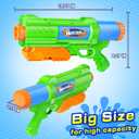 Super Water Gun for Kids Adults: 2 Pack Super Water Gun Soaker 1200cc Squirt Blasters with Impressive Range - Ideal Toys for Boys Girls Summer Outdoor Swimming Pool Water Toys Fun, Mini