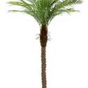 7ft Artificial Phoenix Palm Tree Tall Artificial Palm Trees with 15 Adjustable Leaves,Faux Phoenix Palm Plants for Outside Patio Pool Home Office Living Room Yard (1Pcs, 7ft)