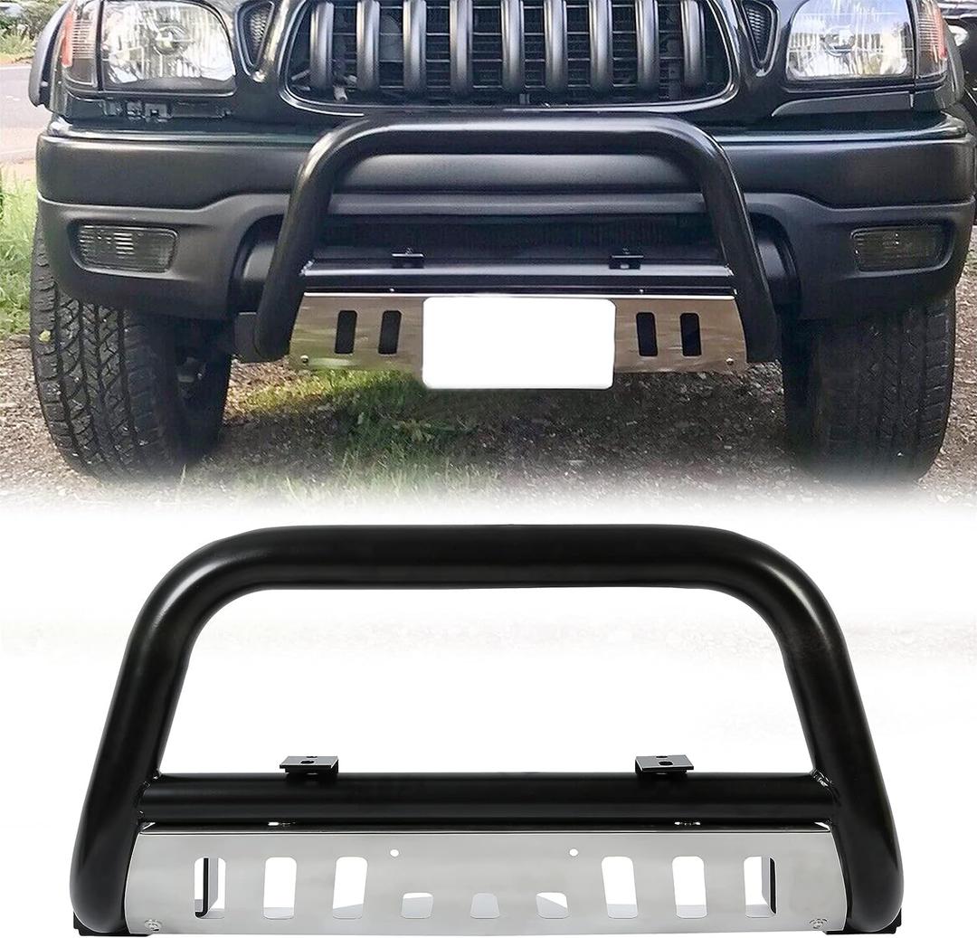 ECOTRIC Bull Bar Compatible with 1998-2004 Toyota Tacoma 1996-1998 Toyota 4Runner 3" Tube Brush Push Grille Guard Front Bumper ECOTRIC Bull Bar Compatible with 1998-2004 Toyota Tacoma 1996-1998 Toyota 4Runner 3" Tube Brush Push Grille Guard Front Bumper