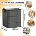 Clothes Storage Bag Foldable Containers for Organizing Bedroom Closet ClothingClothing Storage Bins with Reinforced Handles, Sturdy Zippers, for Clothes & Bedding