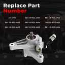 2007 Honda Odyssey Power Steering Pump compatible with 2005-2010 Honda Odyssey 3.5L V6,2005-2008 Honda Pilot 3.5L V6,2007-2013 Acura MDX 3.7L.Replace 21-5442 56110-PVJ-A01 56110-RGL-A03