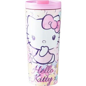 Get Trend Hello Kitty Sanrio Insulated Tumbler for Hot Cold Drinks, 15oz Stainless Steel Travel Mug, BPA Free Water Bottle, Kawaii Gifts for Girls (Multi Hello Kitty)