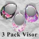 3 Pack Sports Sun Visor Hat Women Men Adjustable Clip On Visors Outdoor Golf Beach Cap