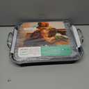 kitCom Nonstick Roasting Pan, Roaster with Rack - 16 Inch Rectangular Grill Suitable for Turkey, Roast Chicken, Ham, Dishwasher Safe (9.5QT) (16.1 x 11.61 x 3.35 inches)