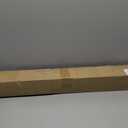1-1/8 Inch Diameter Curtain Rods with Carved wood design Finial, 72-144 inch Telescoping Faux Wood Single Curtain Rods for window width 68-140 inch, 1 pack