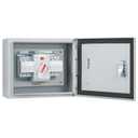 125 Amp 3P Dual Power Automatic Transfer Switch, 120/240V Generator Changeover Switch, with Metal Electrical Box for Outdoor and Indoor