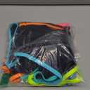 popvil Women's High Waisted Bikini Sets Neon Two Piece 2026 Swimsuit Sporty Adjustable Straps Bathing Suit (X-Large, Black1)