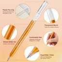 miikoul Jumbo Glitter Gel Pens, 48 Pack 1.0mm Fine Tip Large Capacity Colored Drawing Pens Sparkly Metallic Shimmer Paint Pen Water-Based Ink for Adults Coloring DIY Craft Making Dooding Scrapbooking