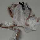 Vicenpal 6 Pcs Fireplace Stocking Garland Hanger for Mantel 2 in 1 Christmas Stocking Holder Two Hooks Durable Wrought Iron Metal Hanger with Padded for Holiday Xmas Home Shelf Decor (Retro Bronze)