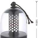 Portable Portable lamp with Rope, 360 Portable, Touch Switch, stepless dimming, Large-Capacity Battery, Rechargeable LED Portable lamp, Suitable for Camping Bedroom Party. (Coffee)