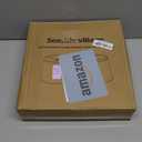 Lampshades Set of 2, Drum Lampshades 11.6" Top x 12.6" Bottom x 9.8" High, Seaside village Medium Lampshades (Spider Fitter), Beige Lampshades Natural Linen Hand Crafted, Easy Assembly Required