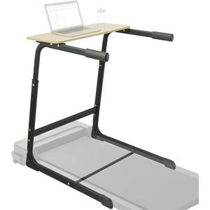 Walking Pad Desk Adjustable Height with Handlebar, 2-in-1 Desk Attachment, Stable Laptop Workstation for Home Office