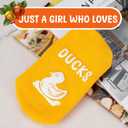 2 x Funny Animal Socks for Women - Duck Chicken Socks for Teens, Christmas Gifts for Teens, White Elephant Gifts for Teens, Birthday Gift for Women (Yellow)