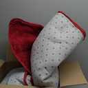 Red Rugs for Bedroom, 4x6 Fluffy Area Rugs for Living Room, Small Fuzzy Shag Soft Carpet with 4 Non-Slip Adhesive Strips for Kids Boys and Girls Nursery Dorm Room Home Decor (4ft X 6ft, Red)