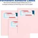 Avery Easy Peel Printable Address Labels with Sure Feed, 1" x 4", White, 2,000 Blank Mailing Labels for Laser Printers (5161)