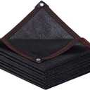 Shade-Cloth-70%-for-Garden-Plants-6x3 FT, Black Sun-Block Shade Cover Mesh Tarp with Grommets Sun Shade Canopy for Outdoor Pergola Patio Flower Lawn Kennel Chicken Coop