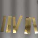 Brass Strip, Brass Shim Stock Assortment, 1" Width x 6" Length, 0.002", 0.004", 0.006", 0.008", 0.012" and 0.016" Thickness, 6 Pieces